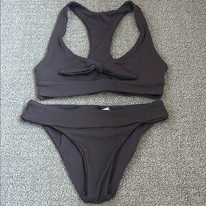 L*Space Charcoal Bikini Set